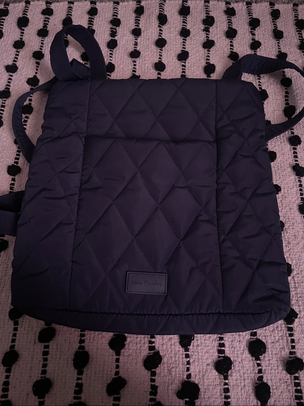 Vera Bradley Quilted Navy Convertible Backpack Tote
